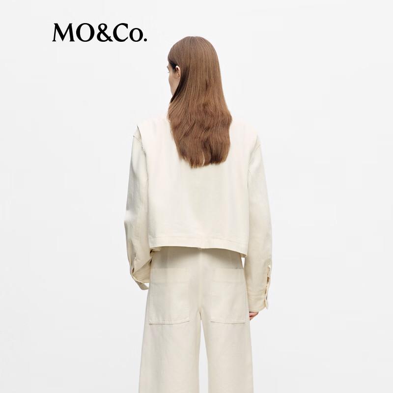 MO&Co. Women's Lapel Collar Cotton Jacket