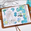 Watercolor Gradient Stickers - 6pcs Beautiful Blend Decals for Journal & Scrapbooking