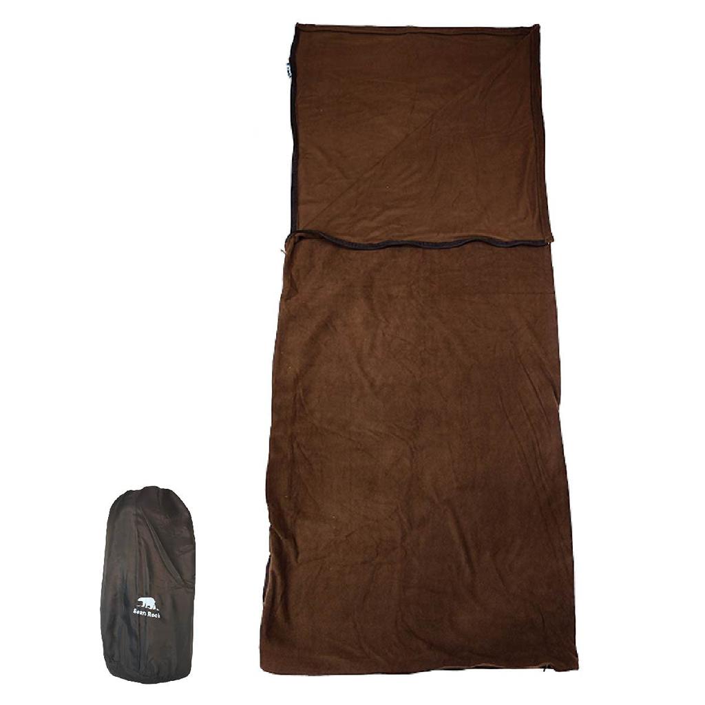 Bears Rock Fleece Inner Sleeping Bag IF-201K (Brown)