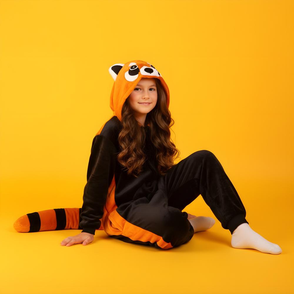 Pajama Onesie Kigurumi Costume Outfit Red Panda Children 95 - 105Cm