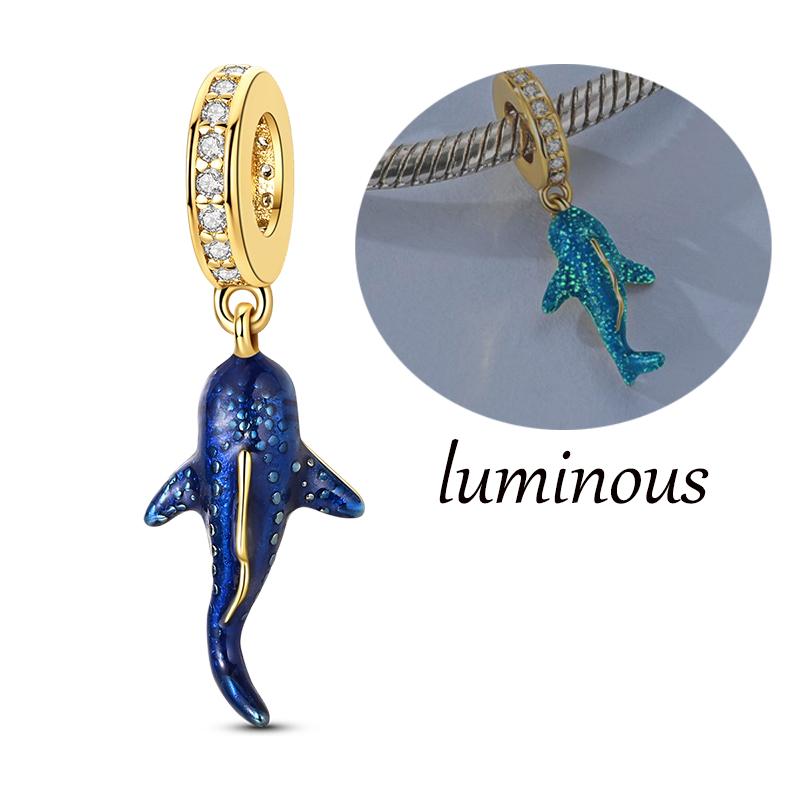 Originales Charms 925 Silver Dolphin Whale Seahorse Dangle Charms Fit Bracelet Beads Diy Fashion Pendant For Woman Jewelry