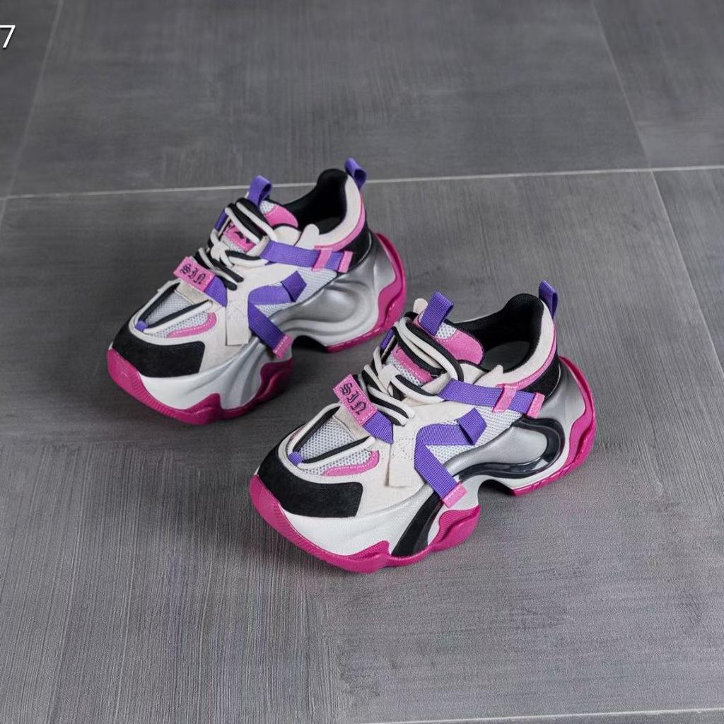 European station dad shoes women's ins trendy autumn 2025 new retro platform leather versatile height-increasing casual shoes