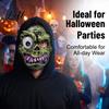 Retro Horror Atmosphere Masque Halloween for Adults Creepy Cosplay Party Accessory Durable Scary Ghost Head Full Face Unique Costume Mask