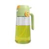 470ml Dual-Use Oil Pot: Side-Opening, Press-Type Spray & Pour Bottle for Kitchen