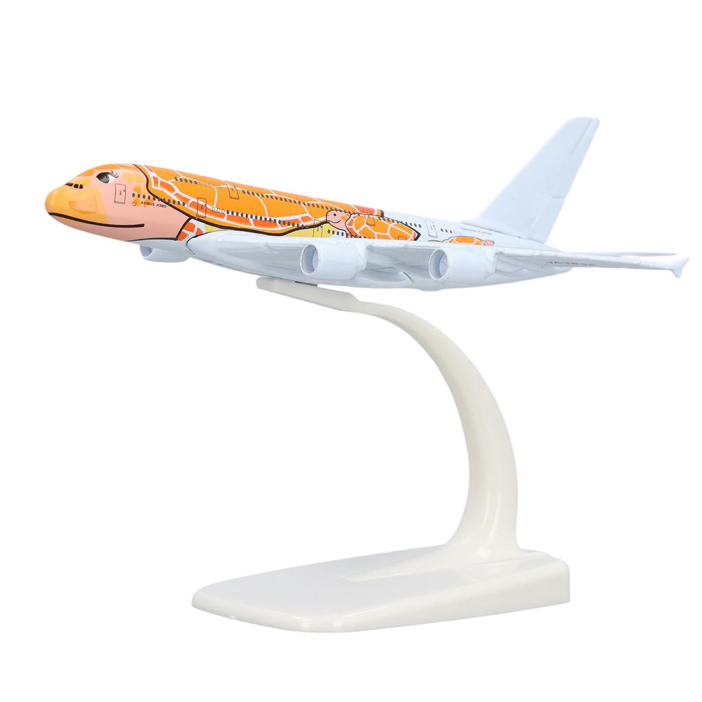 1:500 Scale A380 Plane Model High Stimulation Alloy Airplane Decoration Model with Display Base