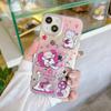 Etui silikonowe Laser Cute Cat do Xiaomi Redmi Note 12 11 10 Samsung A54 A24 A14 Oppo A78 A58 A38 Infinix Note 30 Funda Painted Cover Soft TPU Bumper