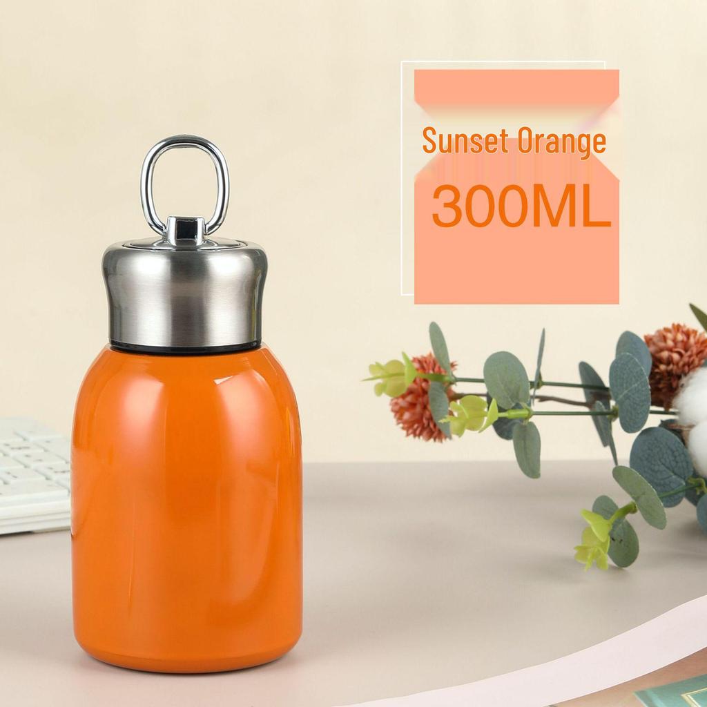 New Guofeng Chubby Insulated Mug with Handle - Portable Outdoor Pocket Cup