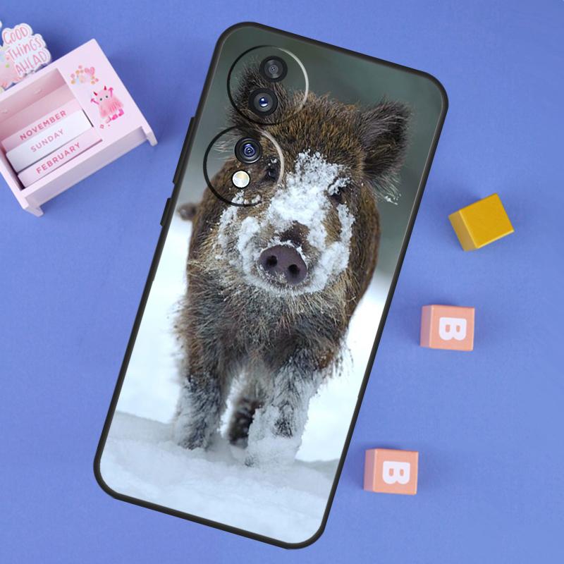 

Чехол с диким кабаном для Honor 200 400 Pro 50 70 90 Lite X9a X9b X9c X9d X8b X8c Win Magic 5 6 7 8 Pro Honor Win RT