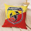AAbarth Scorpion Logo Cushion Cover Silky Short Plush Invisible Zipper Dustproof Sofa Pillow Case For Home Decor