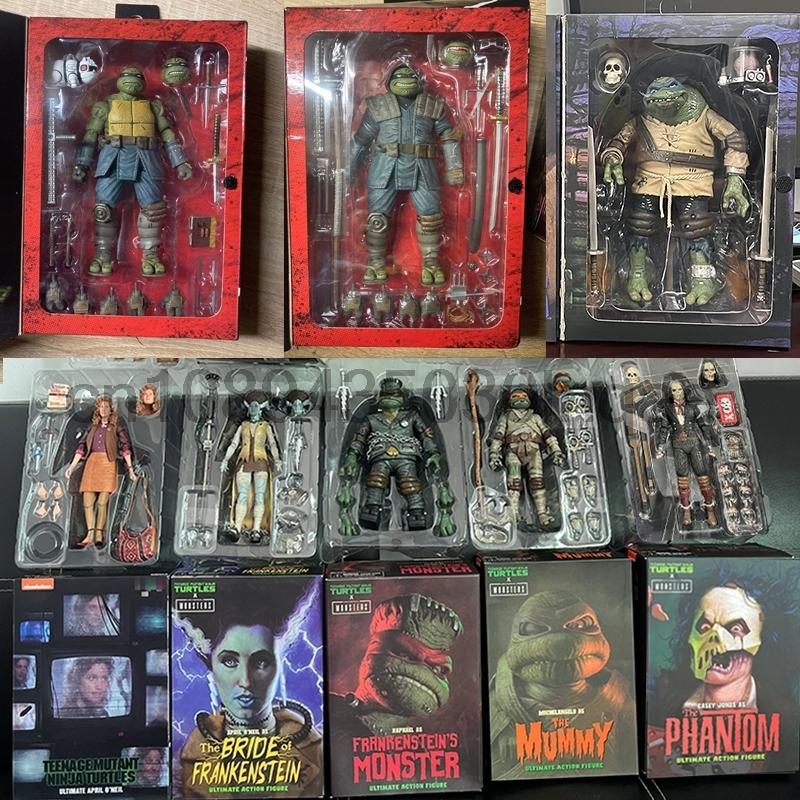 NECA Last Ronin Leonardo April Oneil Casey Jones Hunchback Michelangelo Mummy Raphael Frankenstein Monster Turtle Action Figure