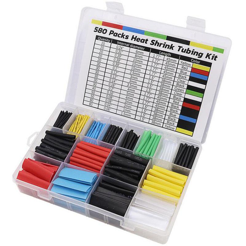 Heat Shrink wrapped Shrinking Insulation Sleeving Thermal Casing Car Electrical Cable Shrink Tube Tube Kit