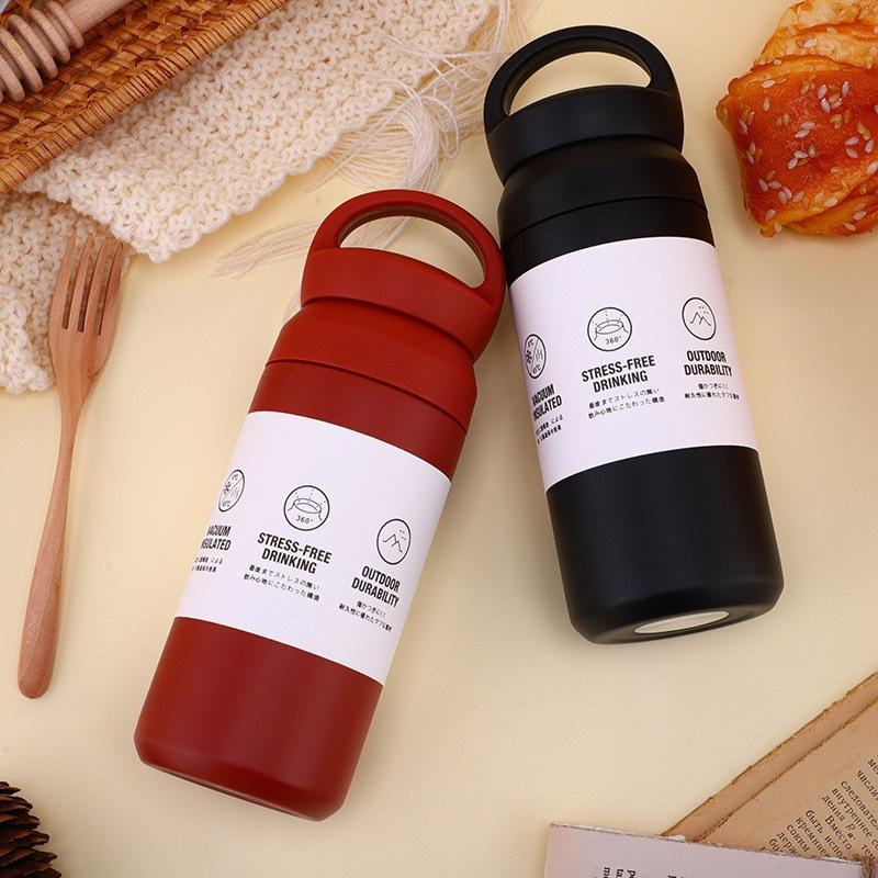 500ml Thermal Bottle Tea And Coffee Thermos Cup For Coffee Stainless Steel Double-Layer Insulation Sports Water Bottle For Girls
