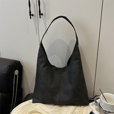 Simple Casual Korean Version Bag Women's 2025 Summer New Trend Fashion Shoulder Bag Large Capacity Commuter Tote Bag