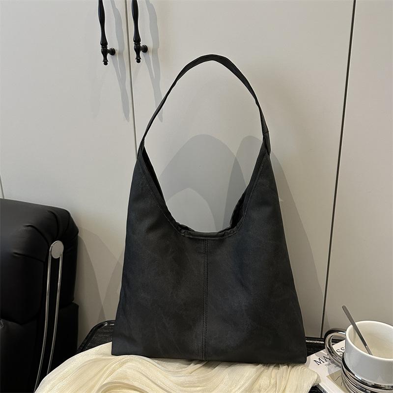 Simple Casual Korean Version Bag Women's 2025 Summer New Trend Fashion Shoulder Bag Large Capacity Commuter Tote Bag