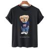 Funny Bear Print Tshirt Women Fashion Cartoon Harajuku Casual T-shirt Female Summer Short Sleeved Top Tees Unisex T Shirt