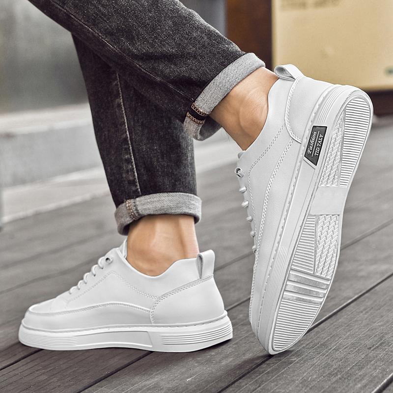 High Quality Brand Men's Genuine Leather Casual Shoes Massage Sole Oxford Shoes Men's Outdoor Sports Shoes Big Size  38-47