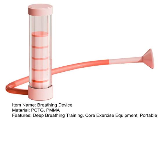 1 Set Breathing Exercise Device Abdominal Muscle Trainer Deep Breathing Dumbbell Men Women Adults Lung Capacity Training Device Core Exercise