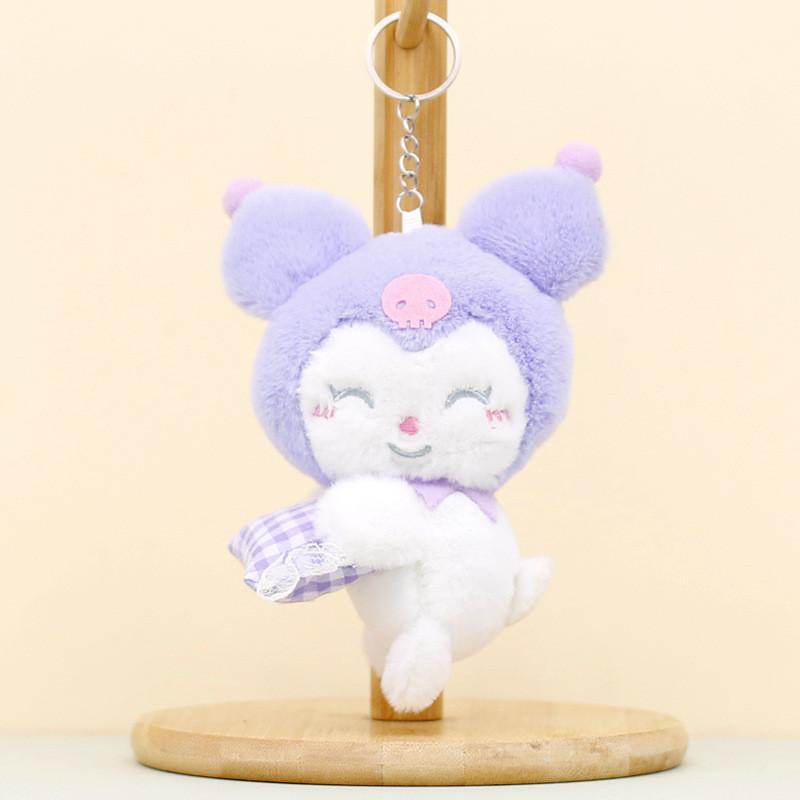 Adorable Sanrio Plush Toy Keychain Featuring My Melody And Cute Kuromi Dolls
