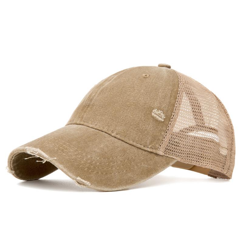 Baseballkappe Sommer Unifarben Atmungsaktive Netzkappe Outdoor Sonnenschutzkappe