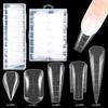 Professional Nail Double Forms ABS Crystal Tip For Quick Length Extension Durability At Home Salon Manicure Nail Mold
