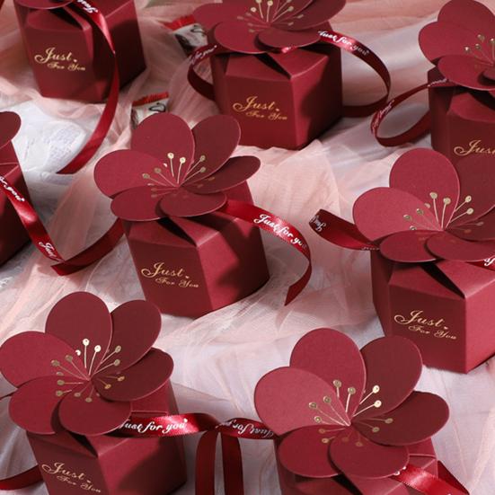 1 Set Candy Box Exquisite Pattern Vibrant Color Hexagonal 3D Visual Effect Reusable Wedding Favor Gift Packaging Candy Box Sweets Container
