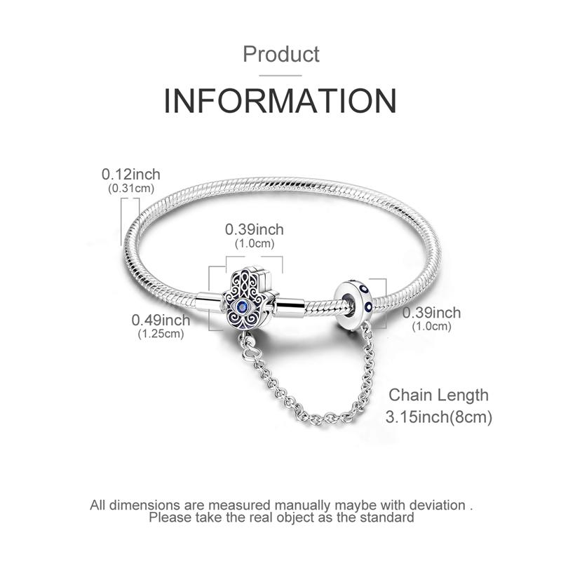 Bracelet 925 Silver Bracelet 17-20CM Love Heart Zircon Original Bracelets Fit Charms Bracelets Jewelry Gifts