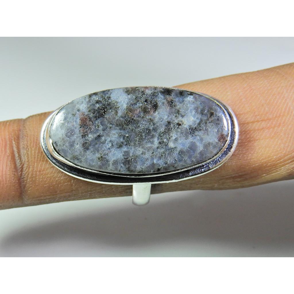Natural Lapidolite 925 Solid Sterling Silver Ring Size US-10 PG-250