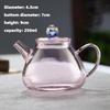 Conical Teapot Handle Kettle, Household Teaware, Thickening High Borosilicate Glass Teapot with Filter, Heat-resisting Punch Ket