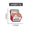 Creative Kitten Food Enamel Pins Custom KITTEN NUGGETS Brooches Lapel Badges Clothes Animal Jewelry Gift for Friends