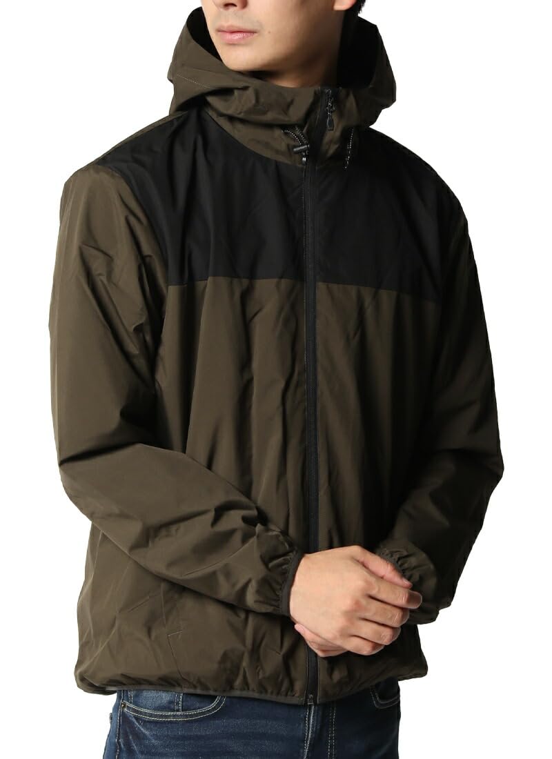 Mountain Outerwear LL 91 Khaki x Black [Arcade] Men s Parka, All-Weather, Water-Resistant, Water-Repellent, Waterproof, Windproof, Mesh-Lined, Jacket,