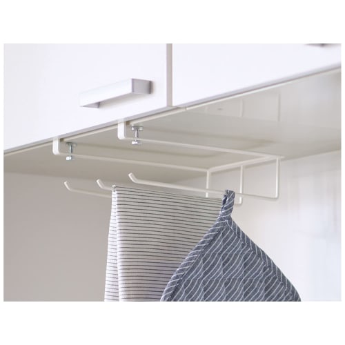 HEIAN SHINDO SPLUCE Hanging Shelf Towel Hanger, White, Weight Capacity: 0.1kg per Hanger x 3, SPH-2, Heian Shindo Kogyo