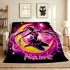 Custom Name Butterfly Symbols Flannel Blanket Throw Blanket Soft Warm Sofa Bed home Decor Unique Gift