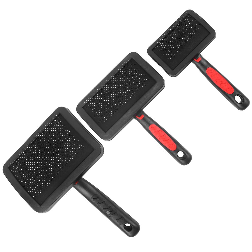 3-teiliges tragbares Katzen- und Hundepflegebürsten-Set für Haustiere, Katzenpflege, Massagekamm, Zubehör