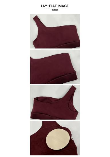 Reggiseno Sportivo Monospalla: Gilet Sexy, Antiurto, ad Alta Elasticità per Yoga e Fitness