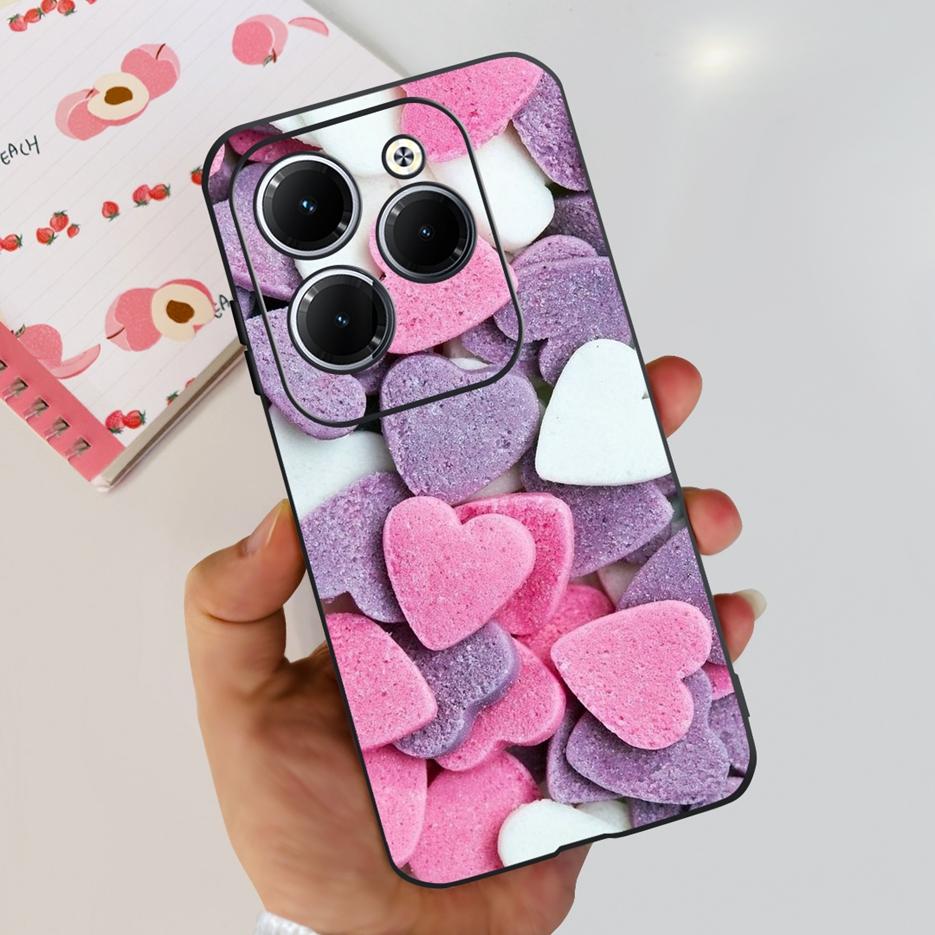 For Infinix Hot 40 Pro Case X6837 Cute Fashion Cover Soft Silicone Phone Case For Infinix Hot 40i Hot40 Pro Hot40i Fundas Bumper