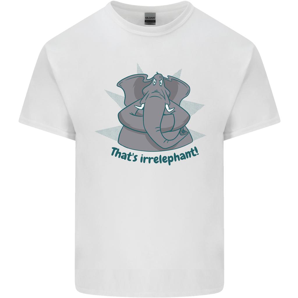 Irrelephant Funny Elephant Unisexs Light Cotton TShirt