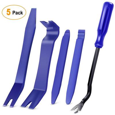Kit de ferramentas de remoção de guarnição de carro 5 unidades, alavanca anti-arranhões
