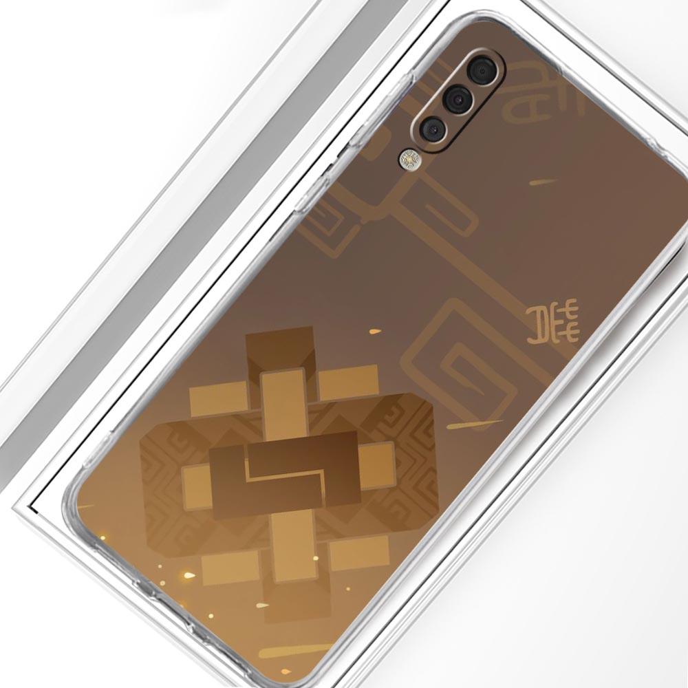 Etui na telefon dla Samsunga A14 A50 A70 A30 A40 A20E A10 A10S A20S A02S A04S A12 A22 A32 A34 A42 A52 5G A54 Pokrowiec z logo Genshin Impact