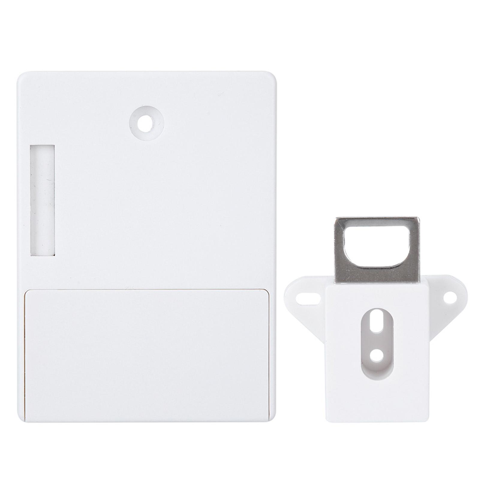 Serrure électronique intelligente pour armoire, 125KHz, ouverture de carte RFID, sans perceuse, pour garde-robe, casier de Sauna blanc