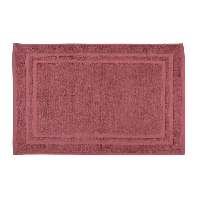 Tapis de bain en coton 45 x 70 cm Lilas marsala