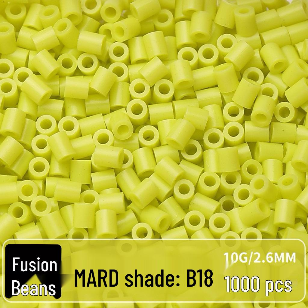 Confezione di Ricarica Perline Termofusibili da 264 Colori - 1000 Perline, 2,6 MM, Materiali per Puzzle 3D Fai da Te