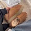Fashion Thick Sole Soft Felt Shoes For Women 2025 Winter Warm Ankle Boots Comfortable Women's Petite High Heel Cotton Snow Boots