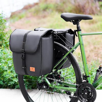 Bike Rack Bag Trunk Bag with Handle Waterproof Bicycle Rear Seat Cargo Bag Large Capacity Outdoor Trunk Pannier Bag Handbag