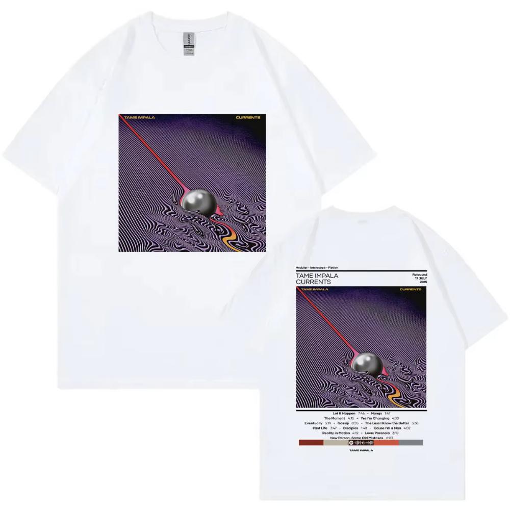 Rock Band Tame Impala Merch T Shirts High Quality Fashion Oversized T-shirts Men Women Summer Cotton Short Sleeve T-shirt