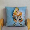 Vintage European Sexy Women Polyester Cushion Cover Sexy Lady Pattern Pillow Cover Decorative For Car Sofa Home 45X45Cm