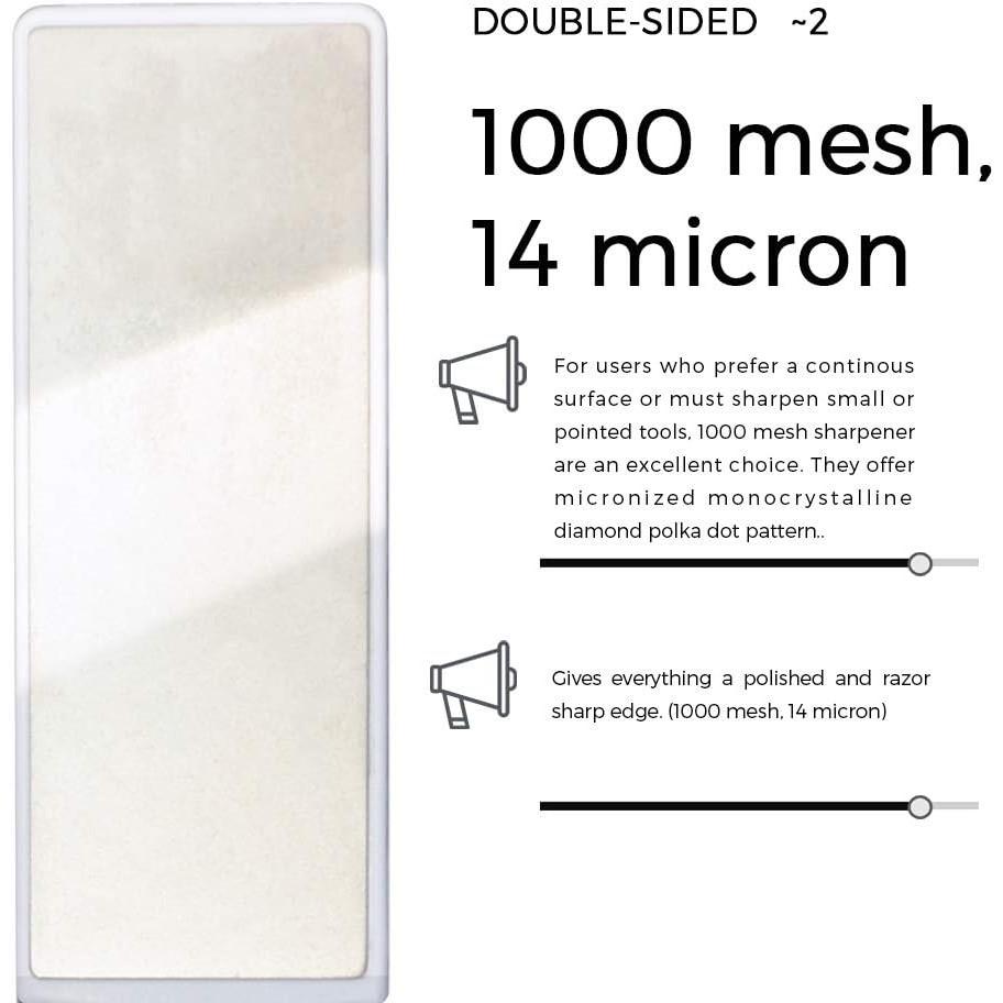 5-v-1 diamantový ostřící talíř nůž a nůžky Brusič Keramický ořezávátko nožů Oboustranný Voštinový povrch zrnitosti 400/1000 Venkovní