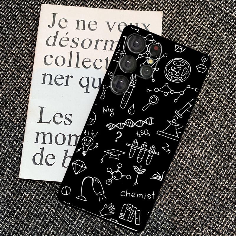 Science Chemistry Formulas Case For Samsung Galaxy S25 Ultra S20 S21 S22 S23 S24 Ultra S9 S10 Plus S25 FE Back Cover