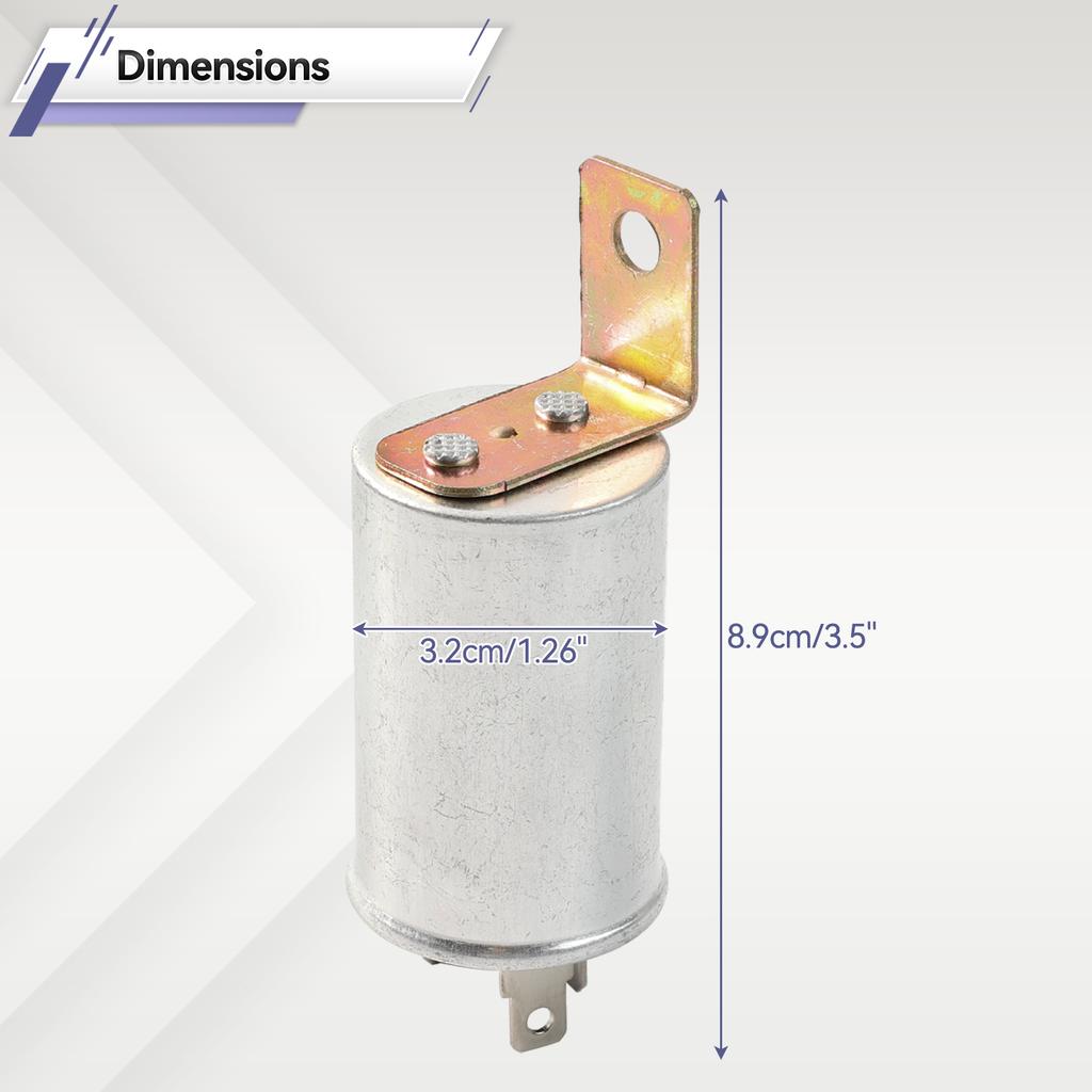 12V 3 Pin 42W Car Efficient Flashing Indicator Flasher Relay Unit 502096 Fits For Fiat Jaguar MG Lotus Land Rover Series 2 2a 3