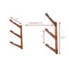 Bamboo Surf and Skateboard Multi-Layer Wall Rack