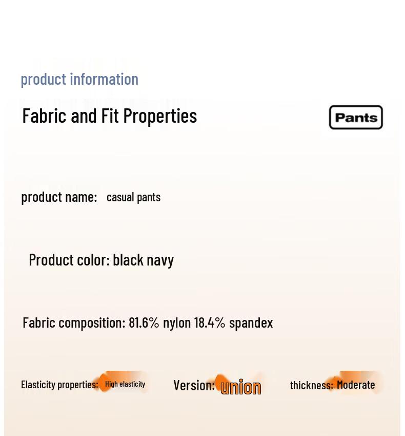 JOW Pánské podzimní zimní fleecem podšité kalhoty rovného střihu business casual